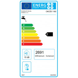 Dražice OKCEV 160 2.2kW 148L energetinis ženklinimas