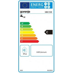 Gorenje GBU 150 E5 2.0kW 150L energetinis ženklinimas