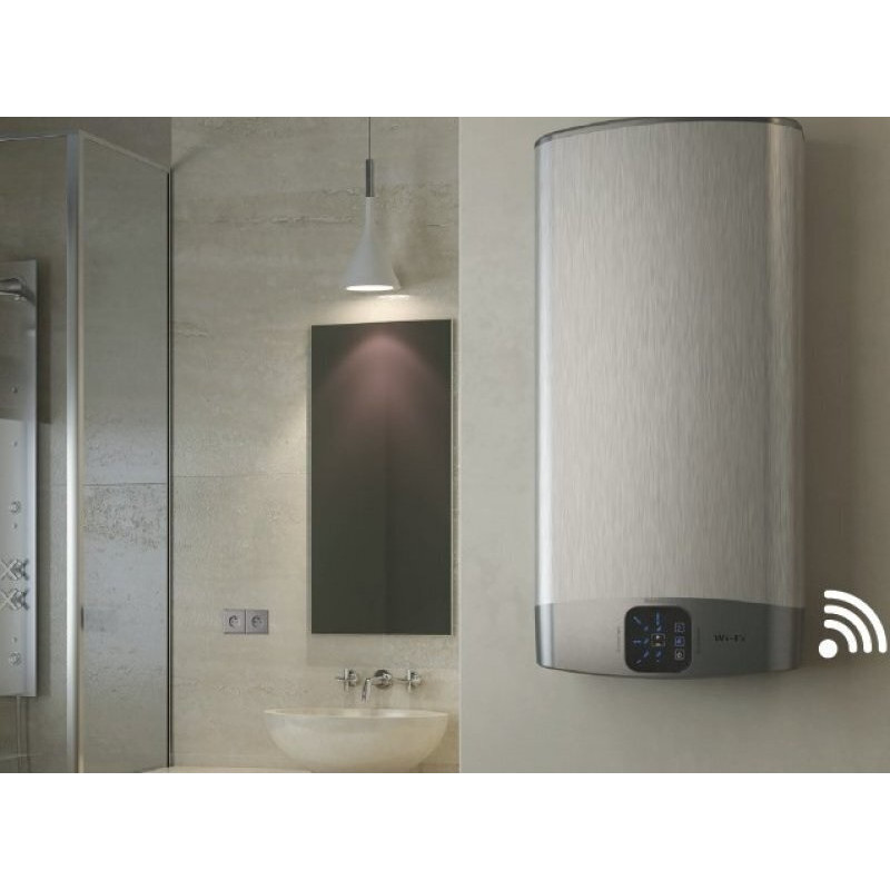 Ariston VELIS Wi-Fi 50 1.5+1.5kW 45L elektrinis vandens šildytuvas | vandens-sildytuvai.lt