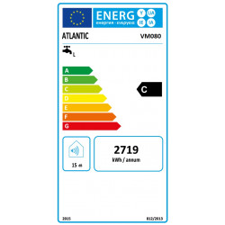 Atlantic Classic O'Pro 80 1.5kW 80L energetinis ženklinimas