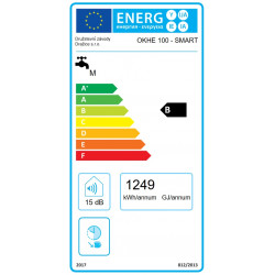 Dražice OKHE 100 Smart 2.2kW 100L energetinis ženklinimas