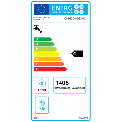 Dražice OKHE ONE 100 2.0kW 80L energetinis ženklinimas