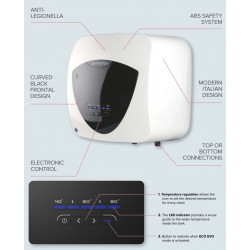 Ariston ANDRIS LUX ECO 10U po kriaukle 1.2kW 10L dalys