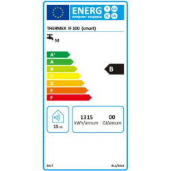 Thermex IF 100 Smart Flat 2kW 84L energetinis ženklinimas