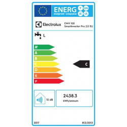 Electrolux SmartInverter PRO 100 WiFi 2.0kW 78L   energetinis ženklinimas