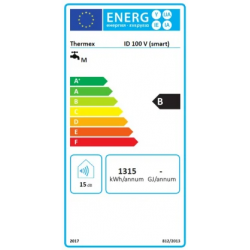 Thermex ID 100 V Smart 2kW 85L energetinis ženklinimas