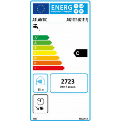 Atlantic O'Pro 200 2kW 200L energetinis ženklinimas