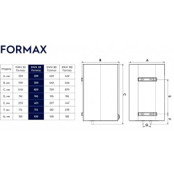 Electrolux EWH Formax 30 2.0kW 30L matmenys
