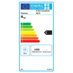 Thermex IF 50 V COMFORT Wi-Fi 2kW 42L energetinis ženklinimas