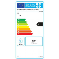 Ariston LYDOS WI-FI 50 V 1.8kW 49L energetinis efektyvumas