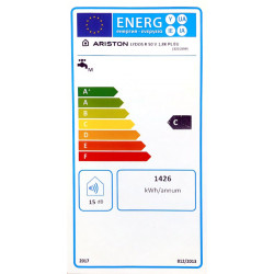Ariston LYDOS R 50 V 1.8kW 49L energetinis efektyvumas