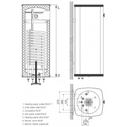 Galmet SGW(S) Vulcan Kombi 100-140 pakabinamų netiesioginio šildymo vandens šildytuvų schema
