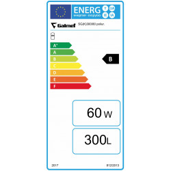 Galmet SG(K) Kumulo 300/80 kombinuotos akumuliacinės talpos energijos efektyvumas