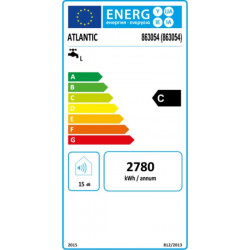 Atlantic O'Pro 100 H 1.5kW 100L energetinis ženklinimas