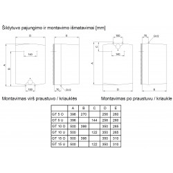 Gorenje GT 5 U elektrinio vandens šildytuvo po kriaukle schema