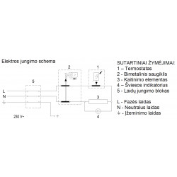 Gorenje GT 15 U elektrinio vandens šildytuvo po kriaukle elektros jungimo schema