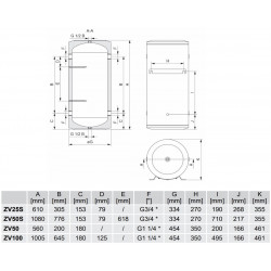 Gorenje ZV akumuliacinių talpų schema