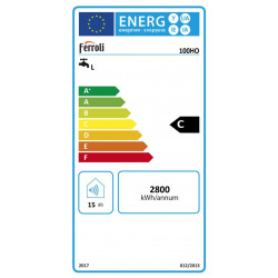 Ferroli Calypso 100 HO elektrinio vandens šildytuvo energijos klasė