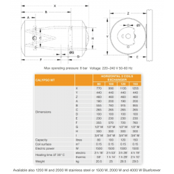 Ferroli Calypso MT HO kombinuoto vandens šildytuvo schema