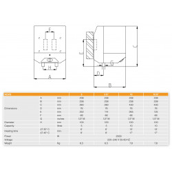 Ferroli Novo elektrinio vandens šildytuvo schema