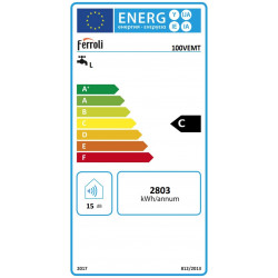 Ferroli Calypso MT 100 VE kombinuoto vandens šildytuvo energijos klasė